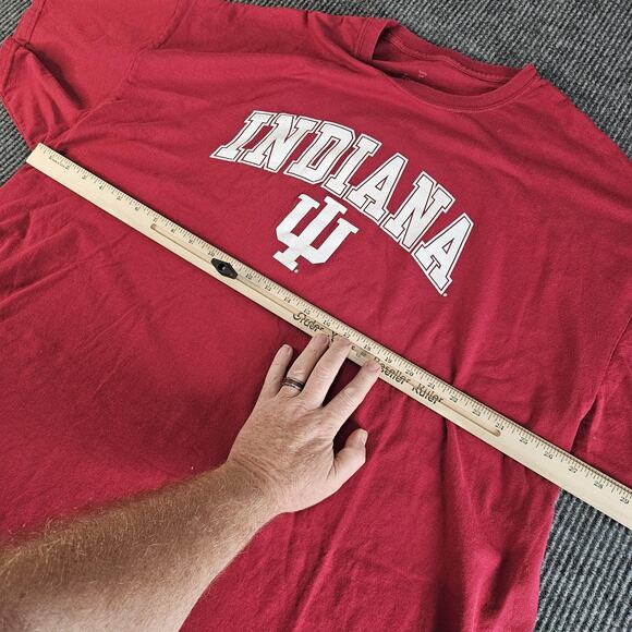 Indiana Hoosiers Shirt Mens 4XL Red NCAA College Basketball Short Sleeve Tee - Picture 5 of 9